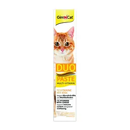 Паста для котів GimCat DUO PASTE Multi-vitamin 12 vitamins with cheese 12 вітамінів і сир, 50 г - мініатюра 7