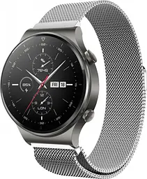 Ремінець 22 мм міланська петля BeWatch для Huawei Watch GT/GT2/GT2 Pro Срібний (1020205.2U) - мініатюра 5