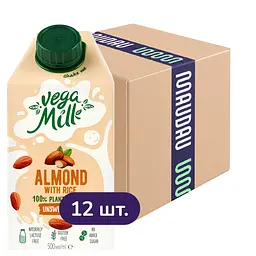 Упаковка мигдального напою Vega Milk з рисом 6 л (500 мл х 12 шт.)