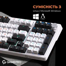 Клавіатура GamePro MK170W Outemu Red Hot-Swap RGB USB White (MK170W) - мініатюра 13