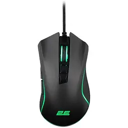 Мишка 2E MG340 RGB USB Black (2E-MG340UB) - мініатюра 1
