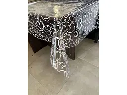 Клейонка SELENA силіконова 1,35м х 30м ПВХ, Silikon "Вензель біла"