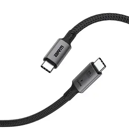 Дата кабель USB-C to USB-C 1.0m USB4 40Gbps 240W 8K60Hz black Armorstandart (ARM81921) - мініатюра 7