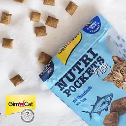 Ласощі для котів GimCat Nutri Pockets Fish Тунець 60 г (G-419633) - мініатюра 3
