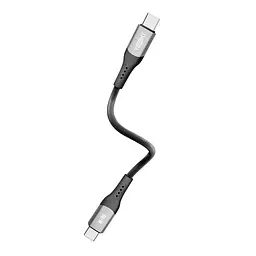 Кабель для заряджання та обміну даними USB Yoki YK-SO15 SOLID Series Type-C to Type-C 60W 3A/20V 0.25 м Чорный - мініатюра 4