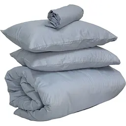 Наволочка Ecotton Natural Grey сатин 70х70 см 2 шт. сіра (24751) - мініатюра 2