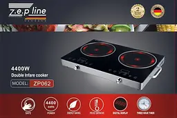 Настільна плита електрична Zepline ZP-062 інфрачервона - мініатюра 2