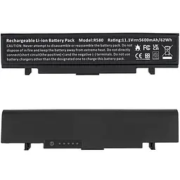 Батарея для ноутбука Samsung R522 (R420 R460 R522 R528 R530 RV408 RV410 X360 X460) 11.1V 5600mAh Чорний (LG/ Samsung/ - мініатюра 2