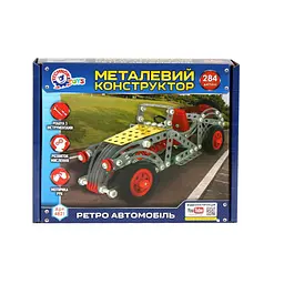 Конструктор металевий ТехноК Ретро автомобіль 284 деталі 4821 - мініатюра 3