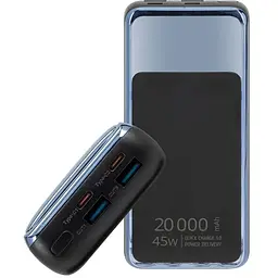 Универсальная мобильная батарея Rivacase Rivapower 20000mAh Black (VA1075) (RIVAPOWER VA1075 (Black))
