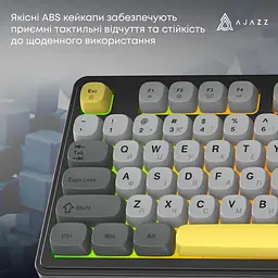Клавіатура Ajazz AF98 USB UA Black/Grey/Yellow (AF98-BGY) - мініатюра 11