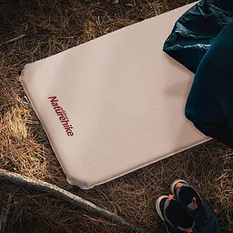 Матрац самонадувний Naturehike (NH20DZ002) 6см - одномісний - бежевий - мініатюра 4