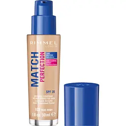 Тональна основа Rimmel Match Perfection відтінок 103 (True Ivory) 30 мл - мініатюра 2