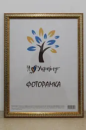 Фоторамка 30х42, золота зі срібною змійкою, 2416-261S, СКЛО + ДВП                                                                                                                                                                                                                                                                                                                                                                                                                     