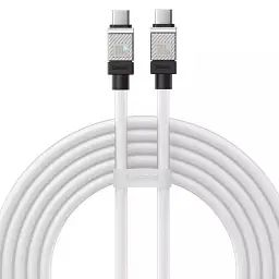Кабель Baseus CoolPlay Series Fast Charging Cable Type-C to Type-C 100W 1m CAKW000202 White