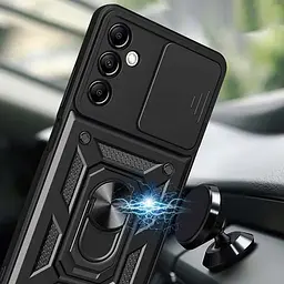Чохол Ummi Camshield Serge Ring для Samsung Galaxy A16 4G/5G Чорний/Black - мініатюра 3