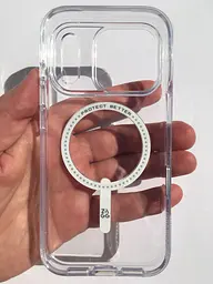 Чохол для iPhone 17 Pro Max ZAGG Gear4 Crystal Palace Clear Case MagSafe Прозорий протиударний - мініатюра 3