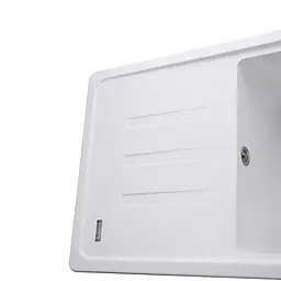 Гранітна мийка Globus Lux Lugano білий 780x435мм А0007, Білий - мініатюра 4