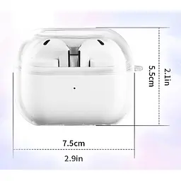 Чохол для навушників BeCover Soft TPU для Samsung Galaxy Buds 3 Transparent (711996) - мініатюра 2