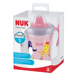 Поїльник Nuk Evolution Trainer від 6 міс. 230 мл рожевий (3953130) - мініатюра 3
