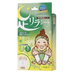Детокс-пластирі Megumi Foot Relax Sheet Mugwort для ніг (полин) 30 шт
