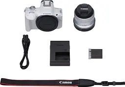 Бездзеркальний фотоапарат Canon EOS R50 Kit RF-S 18-45mm f4.5-6.3 IS STM White (5812C013) [88977] - мініатюра 10