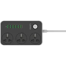 Подовжувач мережевий LDNIO універсальний SC3604 2500W, 10A, 1.6m, 6usb, 3.4A