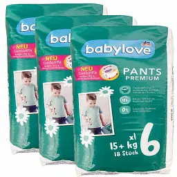 Підгузки-трусики Babylove Premium 6 XL (15+ кг), 54 шт