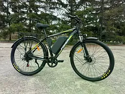 Електровелосипед Corso Fisher 29 дюймів (600W 48V 20Ah) Shimano 7 швидкостей Чорний - мініатюра 4