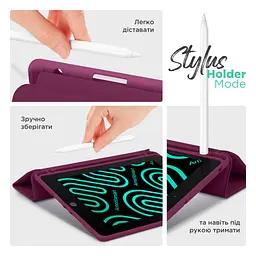 Чохол до планшета Armorstandart Smart Fold Pen Samsung Galaxy Tab S10 FE+ Plum (ARM85559) - мініатюра 5