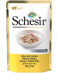 Влажный корм для котов Schesir Tuna and Chicken с тунцом и курицей 85 г 171016