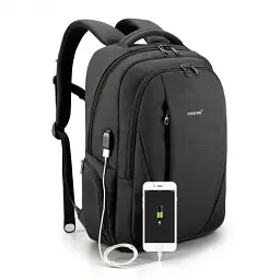 Рюкзак Tigernu T-B3399 15.6 Black Grey - мініатюра 8