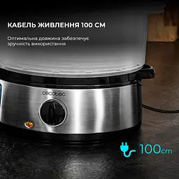 Пароварка CECOTEC Vapovita 3000 Inox (CCTC-04109) - мініатюра 2