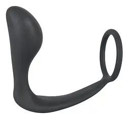 Анальна пробка з ерекційним кільцем Black Velvets Ring Plug Orion 42-05167240000 88158 - мініатюра 4
