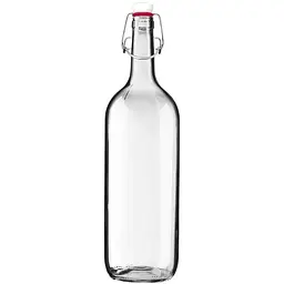 Пляшка для вина Mazhura Burgundi Bordolesa з бугельним корком 1.5 л. S прозора (mz730307)