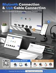 Портативний термопринтер iDPRT MT610 Pro A4 Bluetooth 300 DPI - мініатюра 7