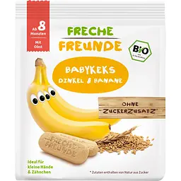 Дитяче органічне печиво Freche Freunde з Бананом, 100 г (100018)