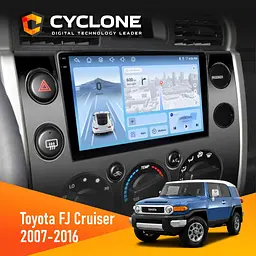 Штатна магнітола Toyota FJ Cruiser 2007-2016 Cyclone C9-012 4x64, DSP, 4G Cyclone (НФ-00008053)