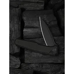 Ніж складаний туристичний Weknife Dressytak (8.6 см) Bohler M390 / Titanium чорний - мініатюра 9