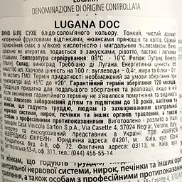 Вино Sartori Lugana DOC, біле, сухе, 13,5%, 0,75 л - мініатюра 4