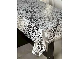 Клейонка SELENA LACE 1,35м х 22м ПВХ, ажурна "Сота кава"