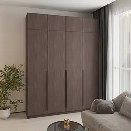 Шафа 4-дверна з антресоллю MebelStar Оскар ДСП BL-B, стандарт 200x52x260 см Дуб рістрето (MBS-5054)