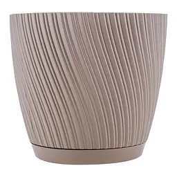 Горщик Form-Plastic Міка-13 з підставкою 1.14 л бежевий (4540-051)