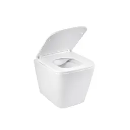 Унітаз підвісний Kroner Eifel WHI493436 RIMLESS безобідковий з сидінням Slim Duroplast / Soft-close / Quick relase (KE493436WHIR), Білий - мініатюра 4
