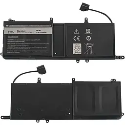 Батарея для ноутбука Dell 9NJM1 (Alienware 15 R3 17 R4) 11.4V 8200mAh 93Wh Чорний - мініатюра 2