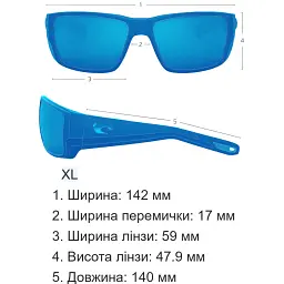 Окуляри Costa Del Mar Spearo XL Tiger Shark Green Mirror 580P - мініатюра 8