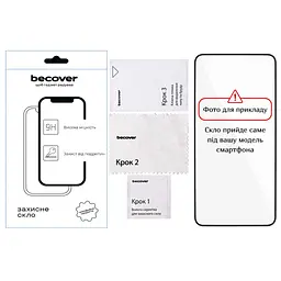 Скло захисне BeCover Motorola Moto G06 / G06 Power 4G Black (714364) - мініатюра 2