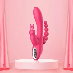 Вібратор-кролик I’MCUM з анальною стимуляцією Bunny Boost Рожевий (7970379617682) - мініатюра 8