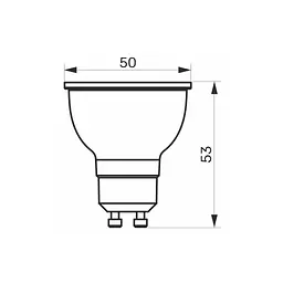 Лампочка TITANUM LED MR16 6W GU10 4100K (TLMR1606104) - мініатюра 2