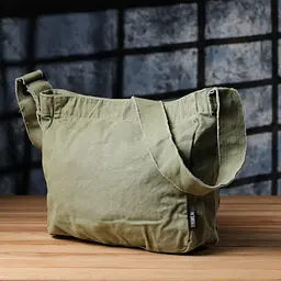 Сумка на плече з якісного текстилю Vintage s_15131 оливкова - мініатюра 7